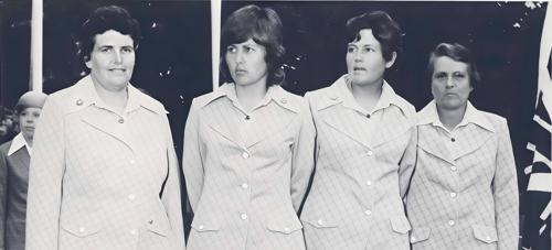 Mrs. M. Parson, Miss J. Lock, Mrs. H. W. Cavill, Miss H. Hawkeswood